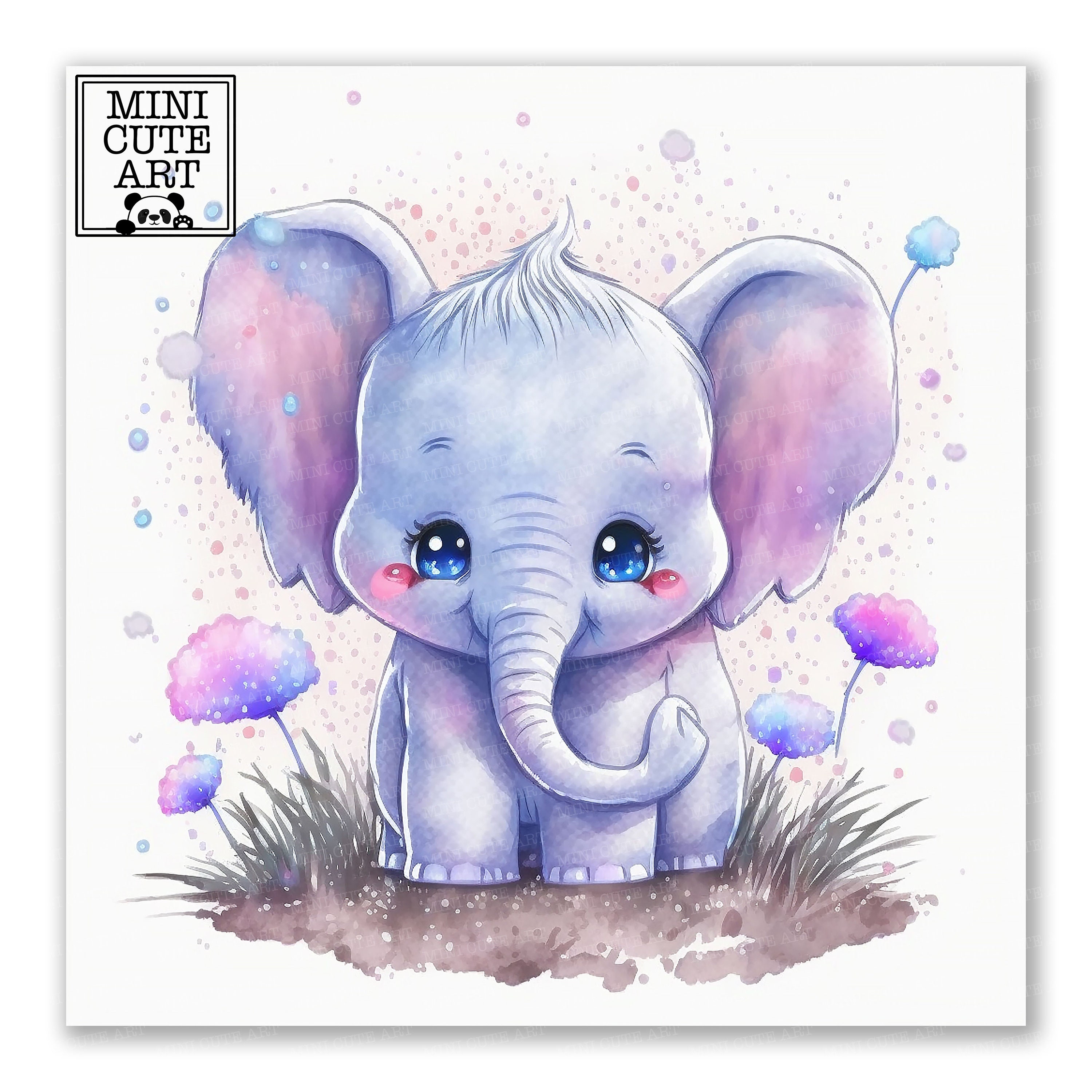 Cute Drawings Of Elephants