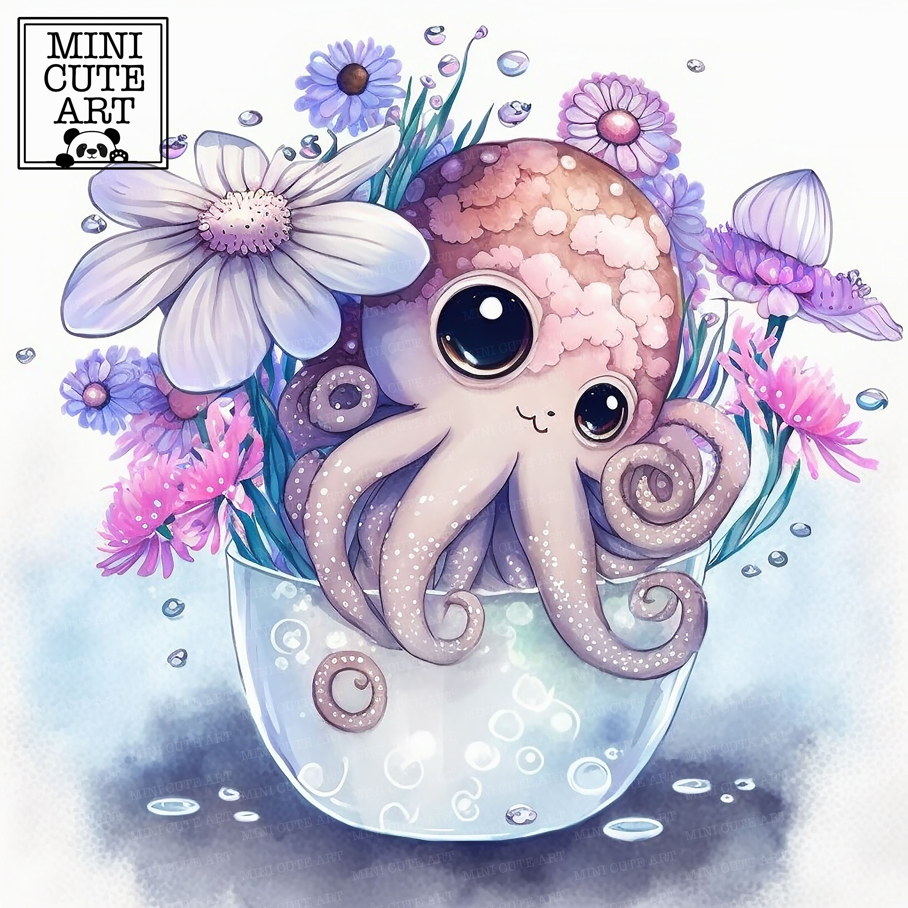 Cute Baby Octopus Drawing