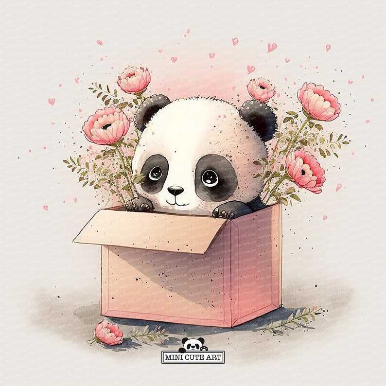 Animal Love Clipart Set Cute Pictures for Valentine's Day Etsy