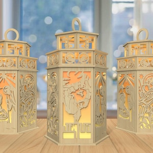 3D Jesus Laterne Laser Cut Datei, Bibel Vers Laterne svg, Religiöse Laterne svg, Christian Jesus Kerzenlaterne svg, Laser Cut Glowforge