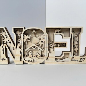 Multilayer Noel Scene Art svg, Nativity scene svg, Christmas Scene svg, Birth of Jesus svg, 6 layer art piece,Laser Cut Glowforge,Digital image 2