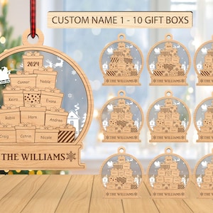 Ornamento personalizzato "Siamo decisamente nella lista dei carini" in formato svg, ornamento per la famiglia con regalo di Natale in formato svg, regalo di Natale in formato svg, taglio laser Glowforge