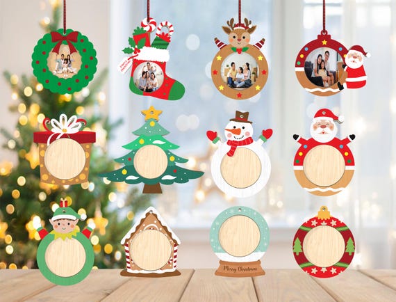 クリスマスオーナメントセット　フォトフレーム クリスマスオーナメントセット フォトフレーム Amazon.co.jp