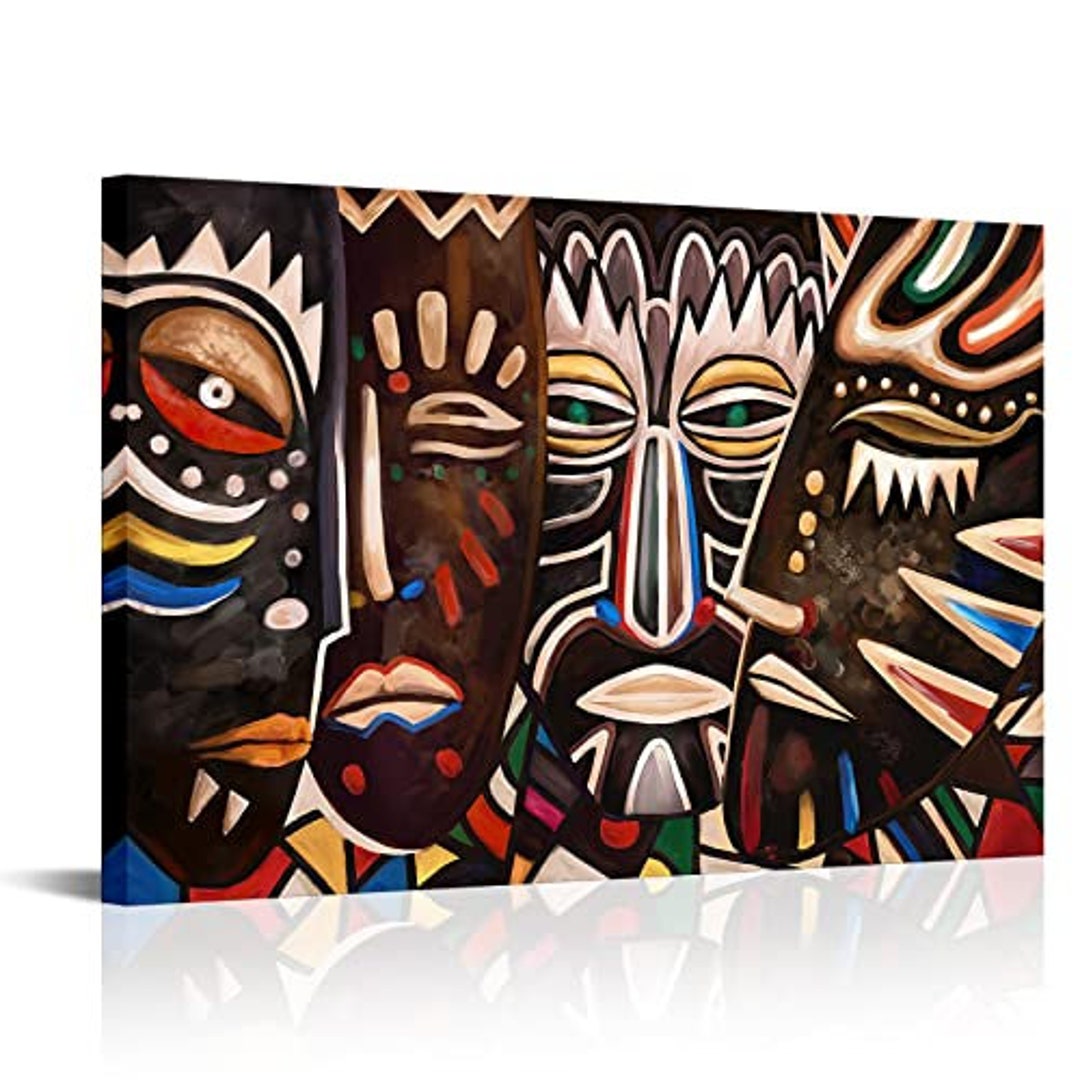Sechars African Art Wall Decor Vintage African Traditional Etsy