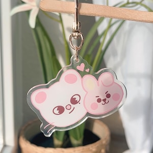 Porte-clés K-Pop Hyunjin + Jungkook, BTS + Stray Kids