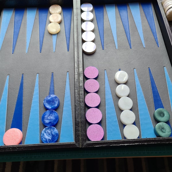 Backgammon Checkers, stones, pieces, counters