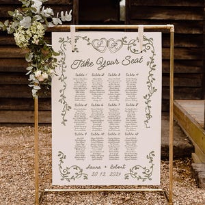 Whimsical Wedding Seating Chart: Italian Mediterranean Design (Digital Download) image 2