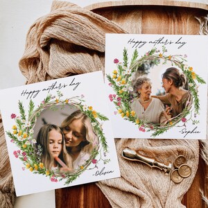 Happy Mother&#39;s Day Card | Mom Gift | Gift For Mom | Floral Mother&#39;s Day Photo Card | Mother&#39;s Day Gift | Happy birthday | Mother&#39;s day craft