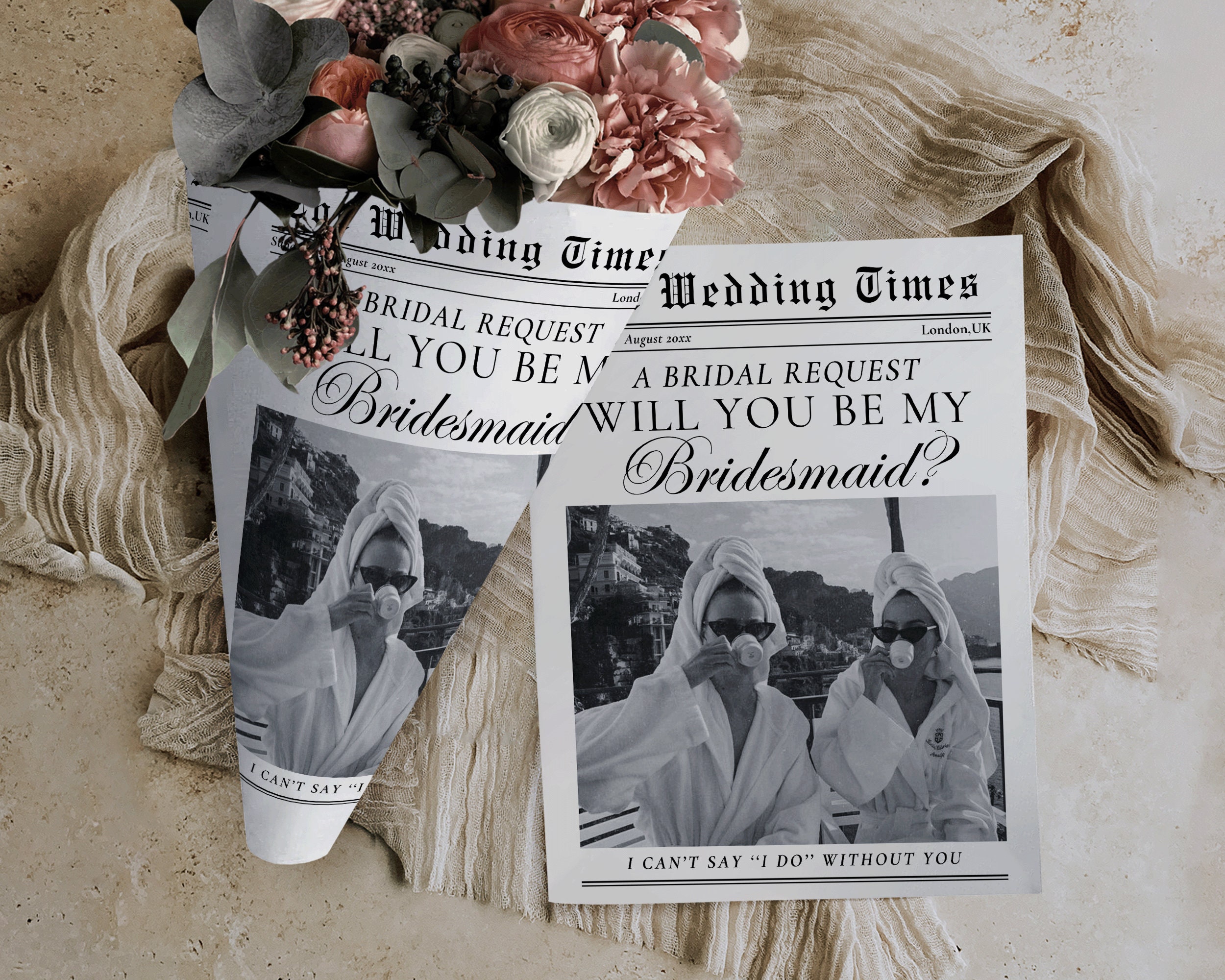 Unique Bridesmaid Newspaper Proposal Template Bridesmaid Proposal Unique Bridesmaid Newspaper Proposal Template Bridesmaid Proposal
