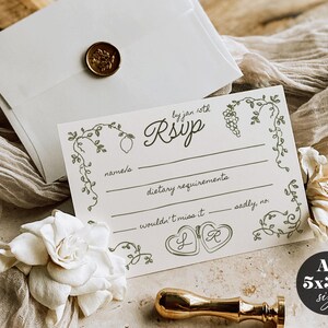 Plantilla de invitación de boda italiana dibujada a mano: Diseño mediterráneo (Descarga digital) imagen 4