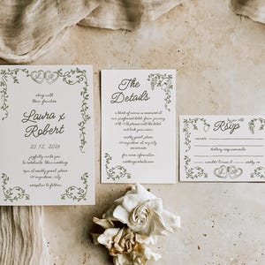Plantilla de invitación de boda italiana dibujada a mano: Diseño mediterráneo (Descarga digital) imagen 7