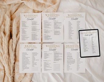 Wedding Planning Checklist | Wedding Checklist | Wedding Planner Checklist Printable | Bride To Be Checklists | Photography Shot List