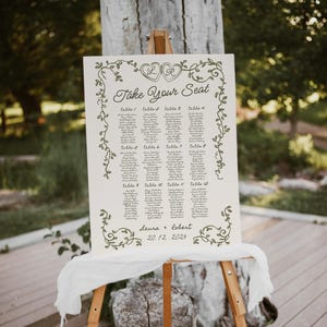 Whimsical Wedding Seating Chart: Italian Mediterranean Design (Digital Download) image 8