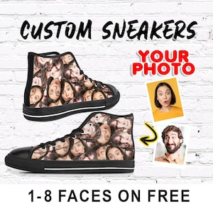 Custom Face Sneaker, Personalized Sneakers with Photo, Shoe with Picture Best Gift for Dad/Boyfriend/Husband/Wife