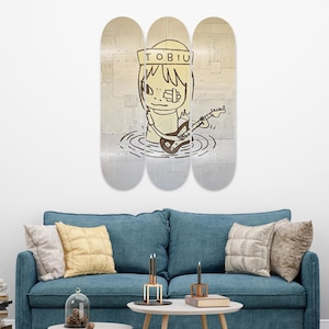 Japanese Nara, Skateboard Deck Wall Art, Wall Hanged Decoration, Home and Office wall Decoration