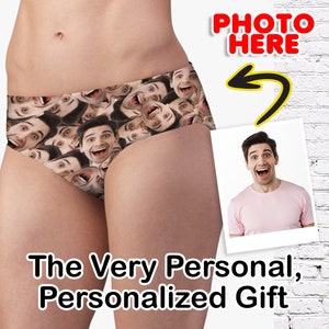Personalized Underwear With Your Face & Words Custom Printed Booty Shorts Customized Women&#39;s Underwear