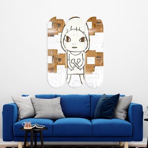Nara Cosmic Dust, Skateboard Deck Wall Art, Wall Hanged Decoration, Home and Office wall Decoration