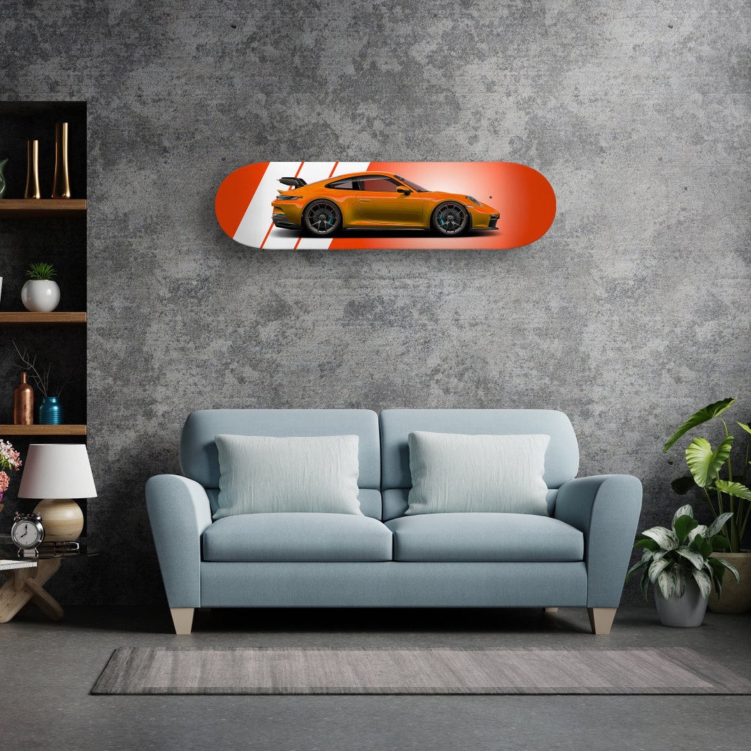 Porsche GT3 Skateboard Deck – Lila – Kunstwerk Zur Wanddekoration – Enthusiast Motorsports Porsche GT3 Skateboard Deck – Lila – Kunstwerk Zur Wanddekoration – Enthusiast Motorsports