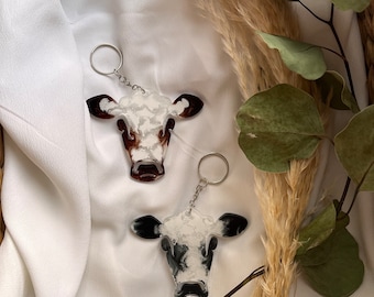 Heifer Keychain- Cow Keychain- Farm Keychain- Backpack Keychain- Purse Charm