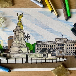 Buckingham Palace - London - nummerierte Reproduktion