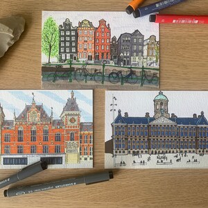 Set 3 mini print - Amsterdam