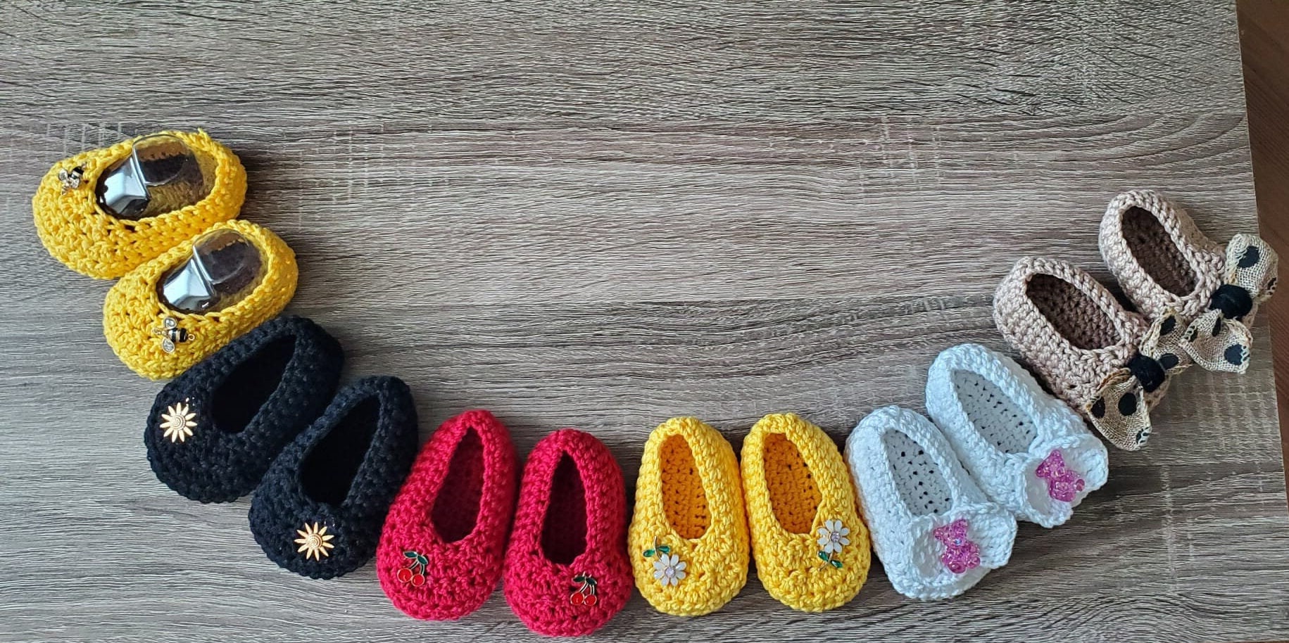 crochet ballet shoes