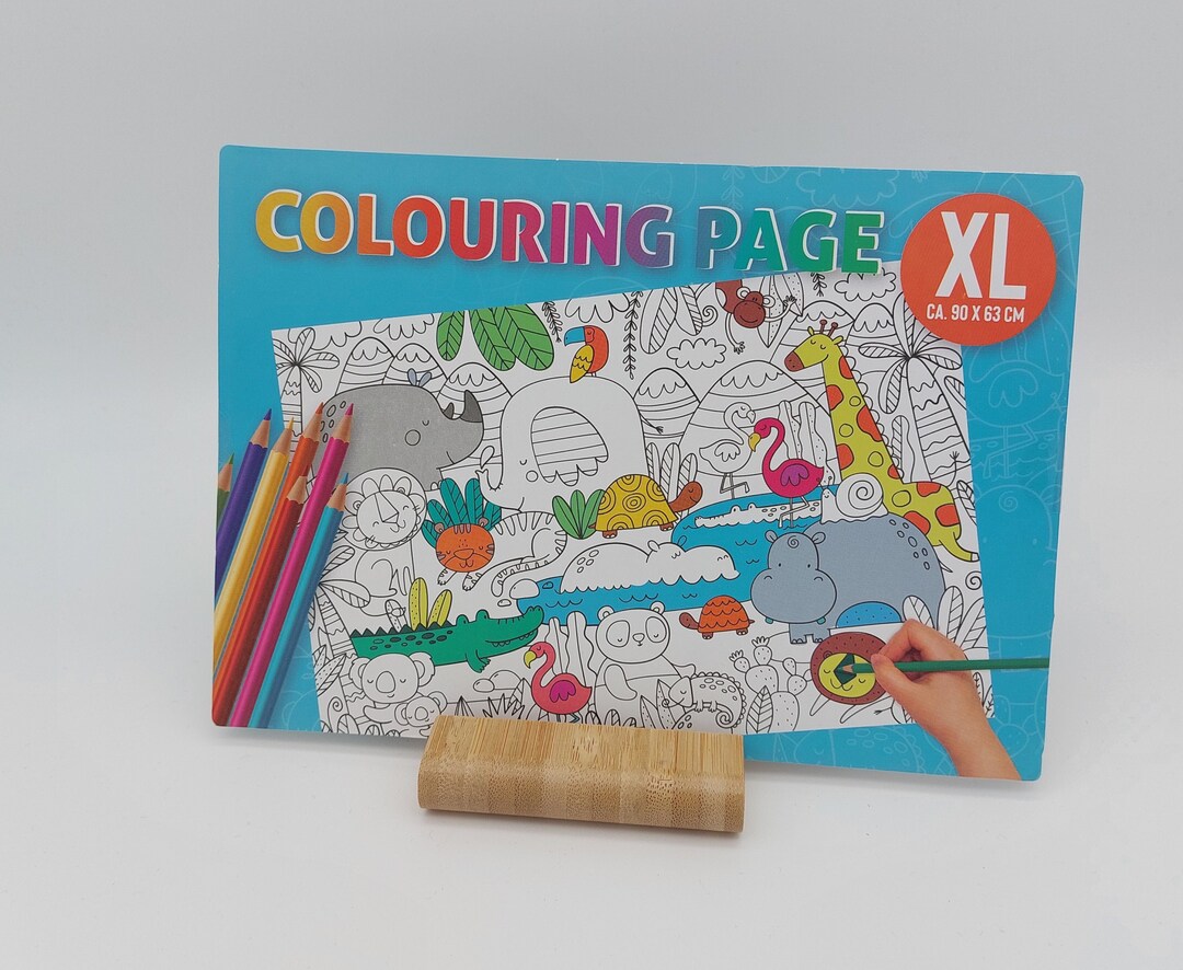 NEW XL Coloring Page Poster 90 X 63 Cm: Animals Jungle - Etsy UK