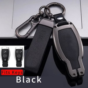 Personalized Leather Key Cover For Mercedes ,  All Type Key Fob Cover, Gift for Him，Father's Day Gift, Personalized Gift
