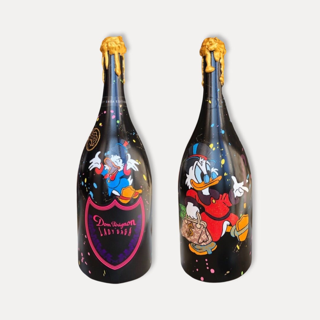 Personalize a bottle of Dom Perignon Brut Champagne with Custom Label