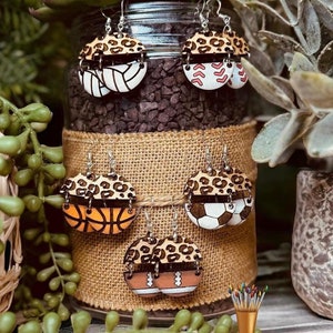 Sports Earring Bundle SVG: Baseball, Basketball, Football (Digital Download)