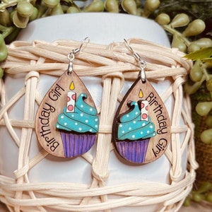 Celebrate in style with these adorable Birthday Girl Cupcake Earring SVG Design! design is perfect for adding a touch of sweetness to your birthday outfit. Create your own custom earrings with this cute cupcake design, perfect for a birthday party