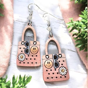 Beach Bag Earring SVG File | Beach Ocean Sea Gifts | GiddyUpsStudio