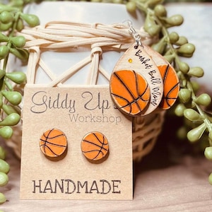 Basketball Mom Bundle SVG Ohrring Datei | Glowforge Ohrringe | Basketball Sport Mom Ohrring geschnitten Datei | GiddyUpsStudio | Giddy up Atelier