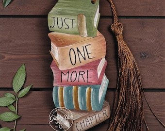 Book Reader Bookmark SVG | Glowforge Laser Cut File (Digital Download)