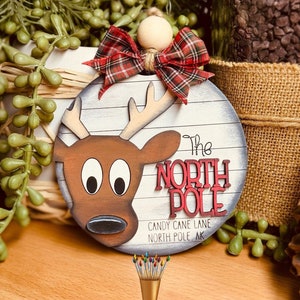 Rentier Weihnachtsverzierung SVG-Datei | Glowforge Weihnachten SVG-Dateien | Giddyupsstudio | Glowforge Rentier | Reindeer Ornament Cut File