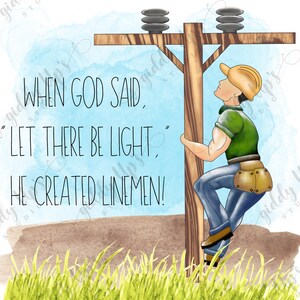 Lineman PNG-Datei, Power Worker PNG, Digital Download, Sublimation Download, PNG, Linemen Frau PNG Design | GiddyUps Atelier