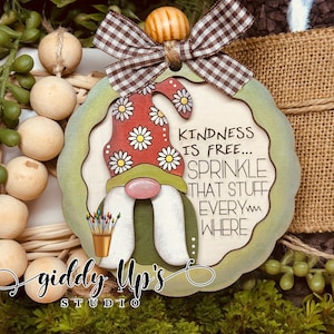 Whimsical Gnome Ornament SVG: Funny Christmas Laser Cut File