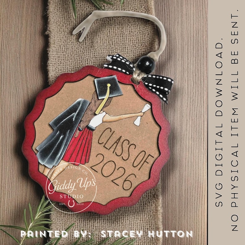 Class of 2026 Ornament SVG File Laser Cut Design | Personalized ...