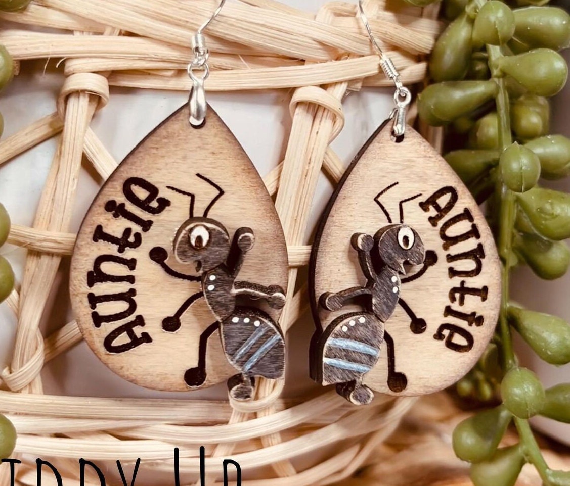 Auntie earrings clearance