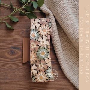 Daisy Flower Hair Clip SVG File: Laser Cut Design (Digital Download)
