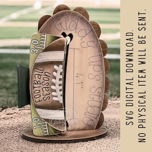 Football Mom Hair Clip SVG Designs | Claw Clip Sport SVG Files | Glowforge Hair Clip SVG File | GiddyUpsStudio | Claw Hair Clip Football