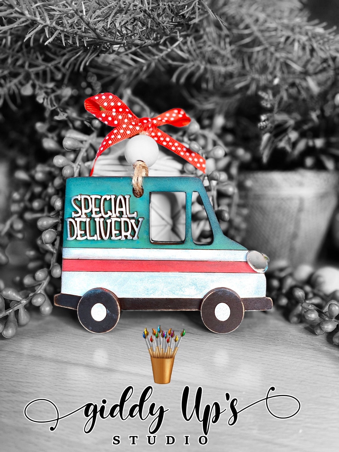 Delivery Truck Gift Card Holder SVG File Christmas SVG Files