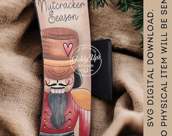 Nussknacker Saison Haarspange SVG-Datei: Weihnachten Laser Design