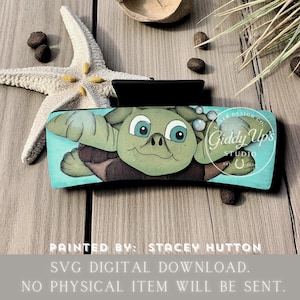 Sea Turtle Hair Clip Laser Cut File (SVG) | Giddyupsstudio