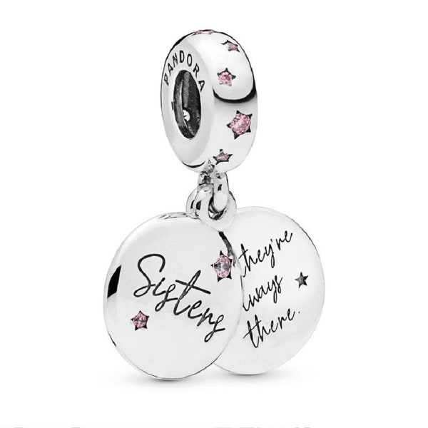 Authentic New Pandora Forever Family Sisters Silver Sterling  Pendant Charm S925 798012FPC