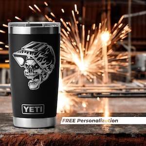 Welder Gifts for Men, Husband, Boyfriend, Dad, Personalized Engraved Tumbler Welding Gift for Him Metal Fabricators, Metalworker, Machinists