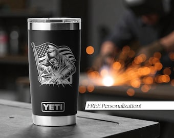 Welder Gifts for Men, Husband, Boyfriend, Dad, Personalized Engraved Tumbler Welding Gift for Him Metal Fabricators, Metalworker, Machinists