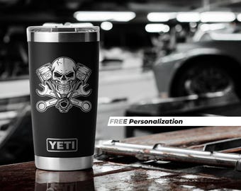 Mechanic Gifts for Men, Husband, Dad, Personalized Service Tech Gift Tumbler Auto Technician Gift for Gearheads, Auto Repair, Mechanics, Him