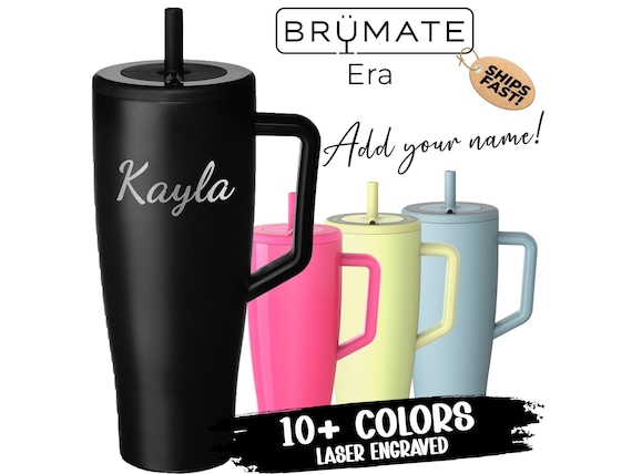 Personalized Brumate Era 40oz Tumbler Travel Mug, Custom Name Laser Engraved Unique Cute Gift Idea for Best Friend, Coworker, BFF, Christmas