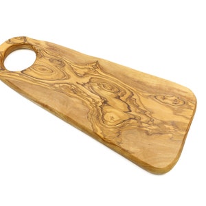 Oval olive wood chopping, cutting & serving board | Handmade olivewood snack displaying tray | Unique food, fruit, crackers presentation